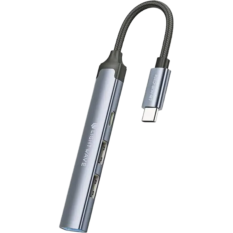 Lightwave LW-HUB1-C304 4 IN 1 USB HUB - C TYPE Mascom International.webp